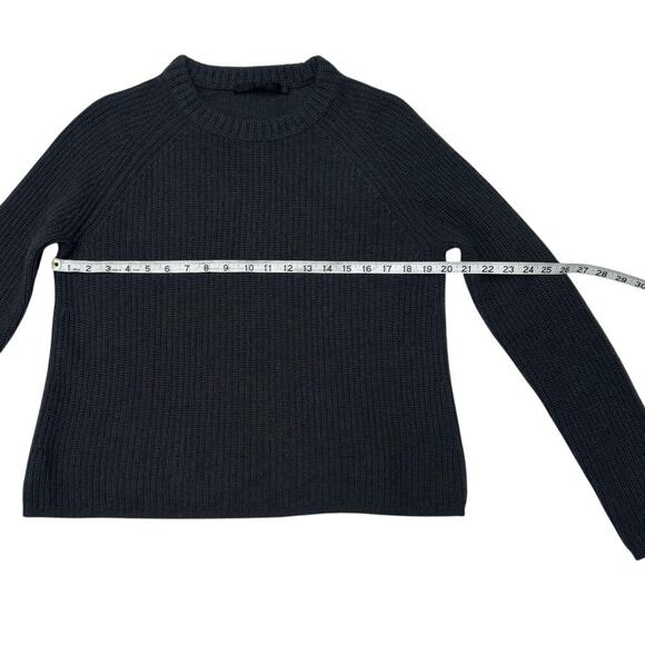 Jenni Kayne 100% Cashmere Fisherman Sweater Jumper Size M Dark Gray - Picture 6 of 8